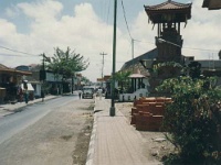 IDN Bali 1990OCT WRLFC WGT 082  This is the street outside our hotel : 1990, 1990 World Grog Tour, Asia, Bali, Date, Indonesia, Month, October, Places, Rugby League, Sports, Wests Rugby League Football Club, Year